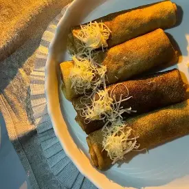 Блинчики с ветчиной и сыром