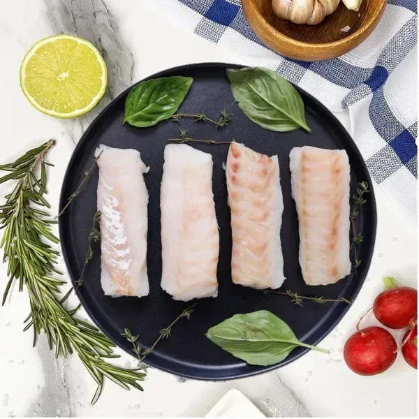 Филе трески без шкуры (спинка), 1кг. фото 1