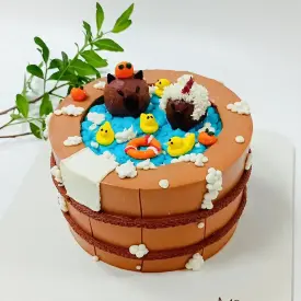 Торт детский «Капибары с апельсинами», 1,5 кг