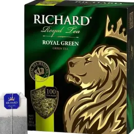 Чай Richard «Royal Green» зеленый, 100 пакетиков по 2 г