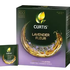 Чай Curtis «Lavender Fleur» зеленый c лавандой, лепестками роз, 100 пакетиков