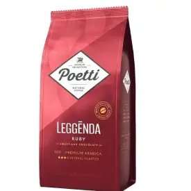 Кофе в зернах Poetti Leggenda Ruby, 1 кг, арабика 100% (ex-Paulig)