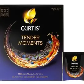 Чай Curtis «Tender Moments» черный со вкусом ягод и мяты, 100 пакетиков