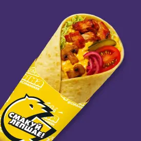 Шаурма «Сырная с грибами»