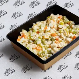 Салат «Оливье с цыпой»