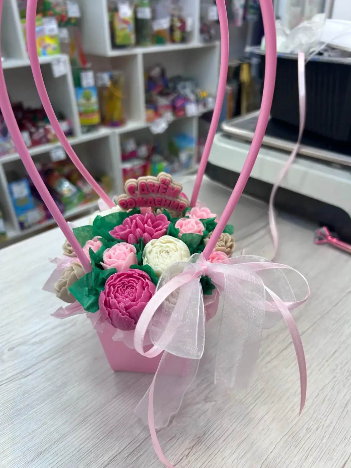 Шоколадные цветы