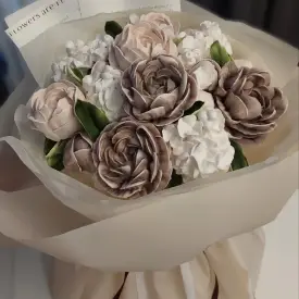 Зефирный букет, 25 см