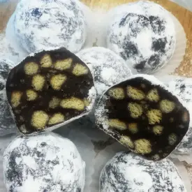 Шоколадная колбаса в шариках