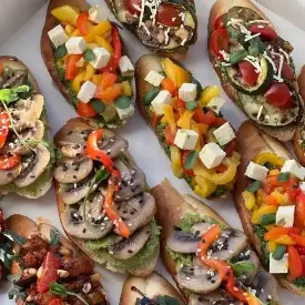 Набор веганских брускетт