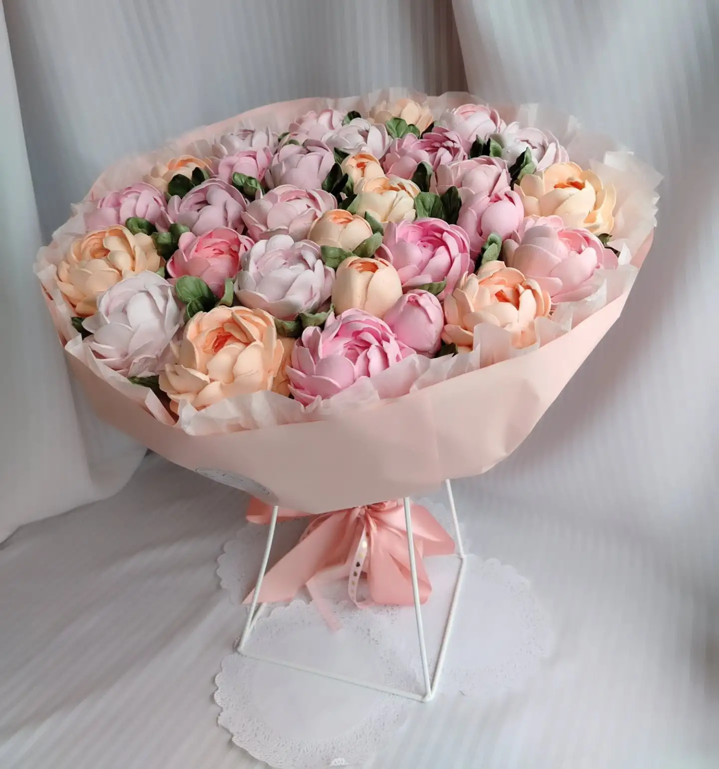 Зефирный букет, 40 см фото 2