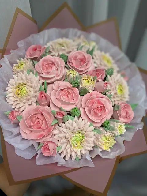 Зефирные букеты (ассорти), диаметр 20 см фото 2