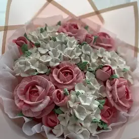 Зефирные букеты (ассорти), диаметр 20 см