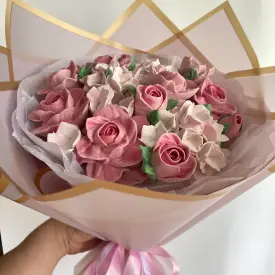 Зефирные букеты (ассорти), 16-20 см