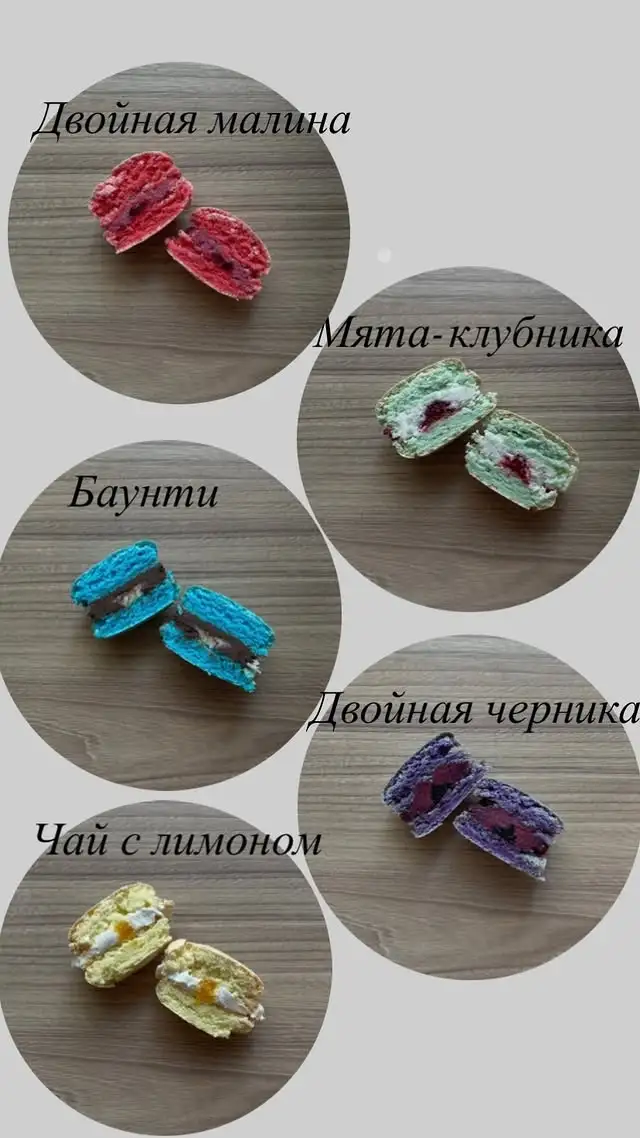 Макарон в коробке 21*11 см, 10 шт. фото 3