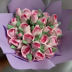 Зефирные букеты (ассорти), диаметр 15 см