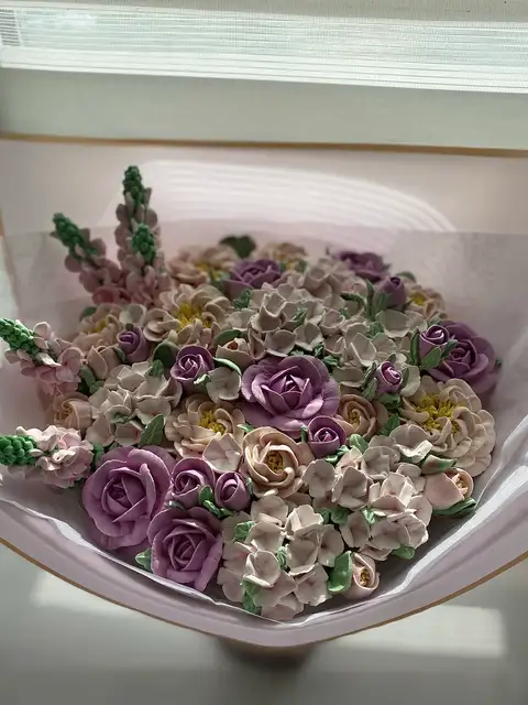 Зефирные букеты (ассорти), диаметр 30 см