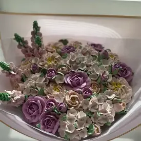 Зефирные букеты (ассорти), диаметр 30 см