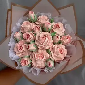 Зефирные букеты (ассорти), диаметр 25 см