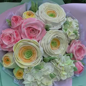 Зефирные букеты (ассорти), диаметр 25 см