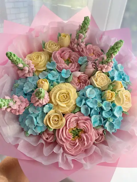 Зефирные букеты (ассорти), диаметр 25 см фото 4