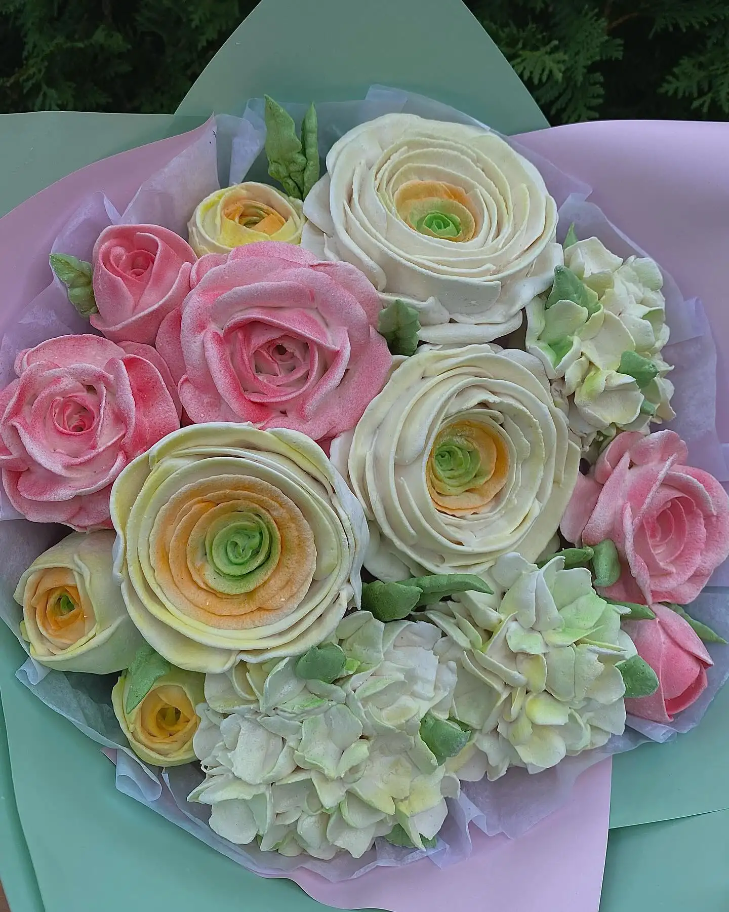 Зефирные букеты (ассорти), диаметр 25 см фото 3