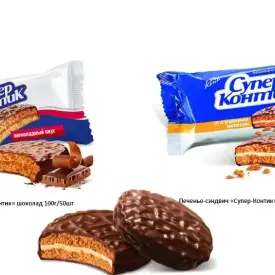 Печенье-сэндвич «Супер-Контик», 100 г