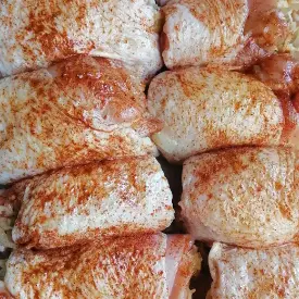 Рулетики из куриных бёдрышек