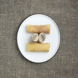 Блинчики с грибами и сыром