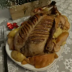 Утка с айвой