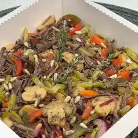 Салат с говядиной