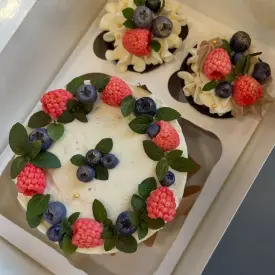 Торт «Фисташка-Малина»