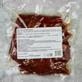 Вяленые томаты на солнце в масле (половинки), 1 кг/780 гр
