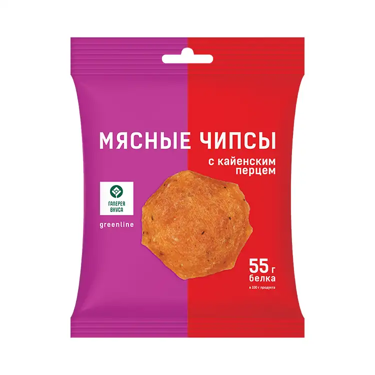 Мясные чипсы с кайенским перцем