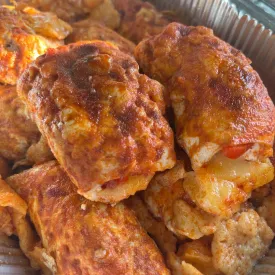 Рулетики порционные из филе курицы с сыром и перцем