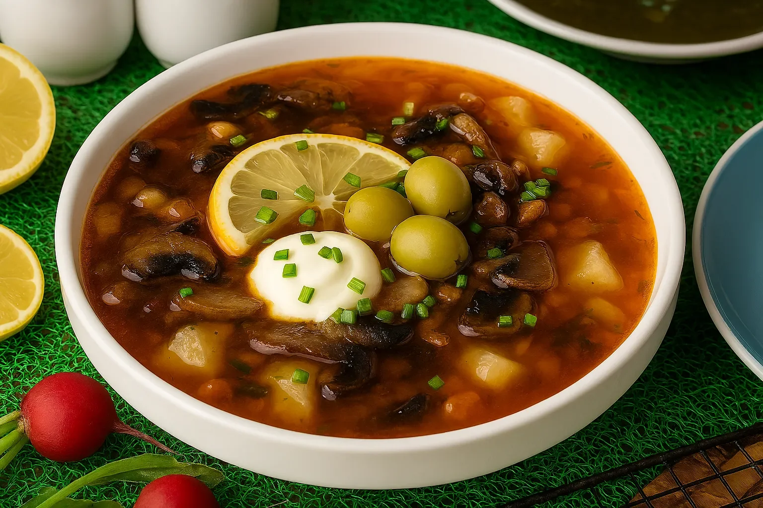 Солянка грибная