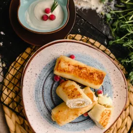 Блинчики с творогом