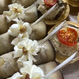 Рулетики порционные из баклажан