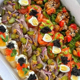 Брускетта с вариантами начинок