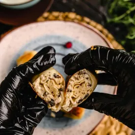 Блинчики с курицей и шампиньонами