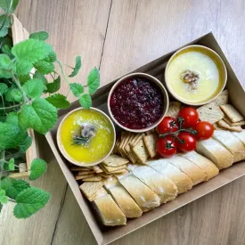 Сет паштетов с гренками