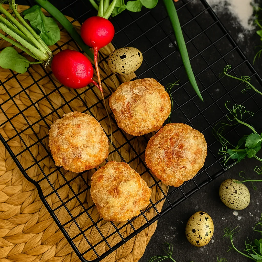 Куриные мини-котлетки с брокколи и маслом