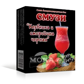 Смесь быстрозамороженная для смузи «Клубника и смородина черная»