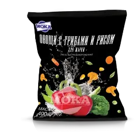 Смесь быстрозамороженная «Овощи с грибами и рисом для жарки»