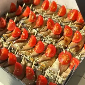 Рулетики из баклажанов