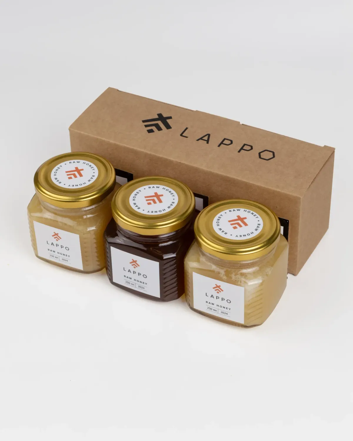 Подарочный набор 3 вида мёда, 0.25 л фото 3