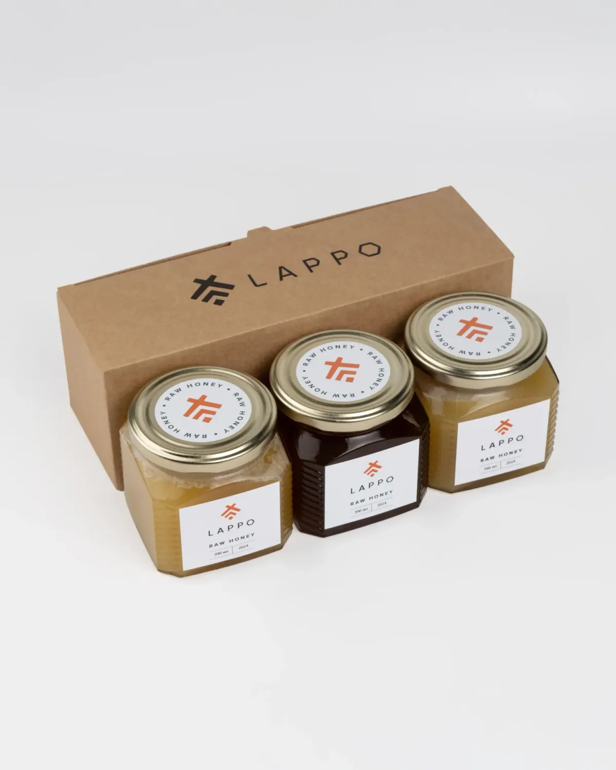 Подарочный набор 3 вида мёда по 0.39 л фото 2