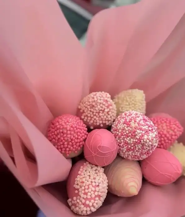 Букет с клубникой в шоколаде, 25 шт. фото 2