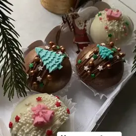 Какао-бомбочки в форме шара, 2 шт.