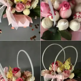 Букет с клубникой в шоколаде, 35 шт.