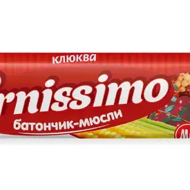 Батончик-мюсли Cornissimo со вкусом клюквы, 25 г